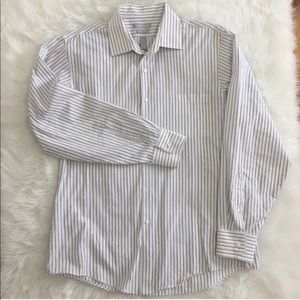 Van Heusen White Button down shirt Men’s Size 16.5